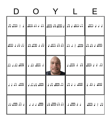 Rhythm Bingo Card