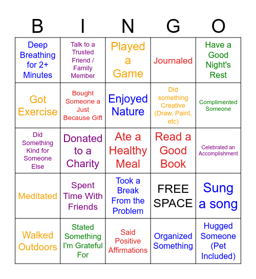 Crisis Management Bingo Card