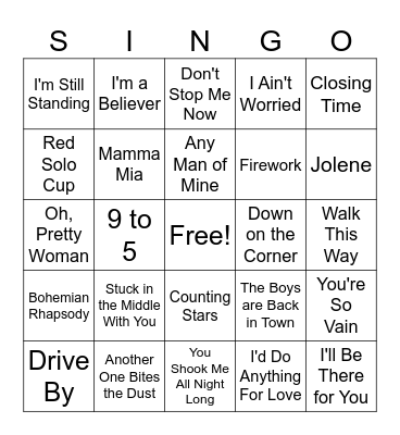 United Way Bingo Card