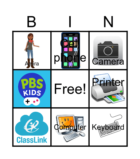 Technology Bingo Card