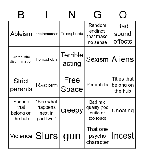 Tomorrow’s Teachings Bingo Card