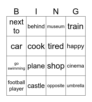 Bingo! Bingo Card