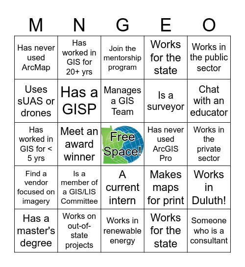 Networking Bingo! Bingo Card