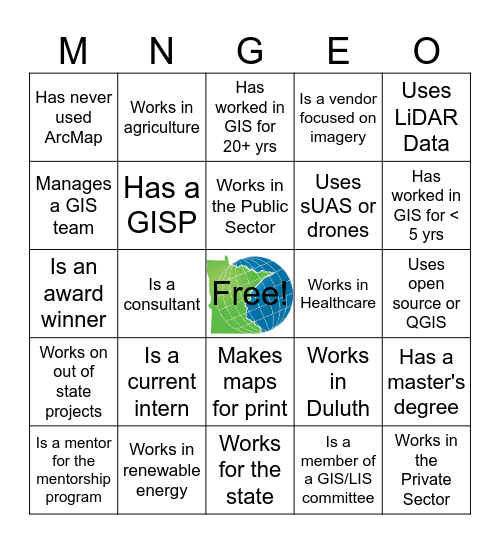 Networking Bingo! Meet someone who..... Bingo Card