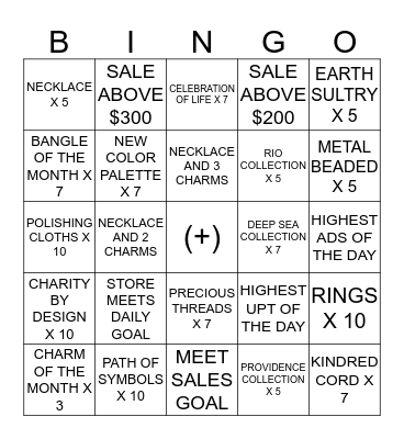 CELEBRATION OF LIFE Bingo Card