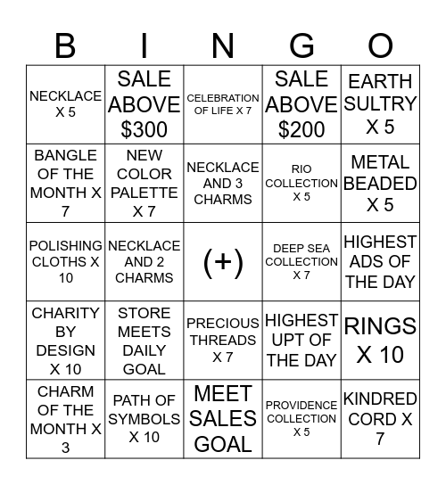 CELEBRATION OF LIFE Bingo Card