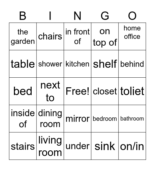 La casa Bingo Card