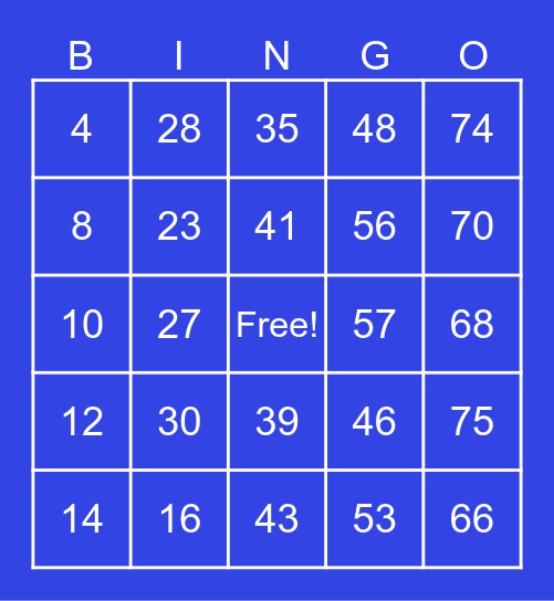 Plano West Senior High Bingo Card