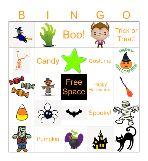 Halloween Bingo Card