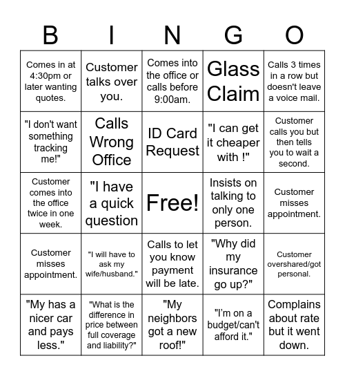 Bullshit Bingo Card