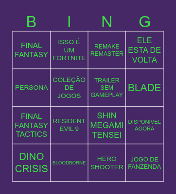 STATE OF PLAY - CAPSLOCK LIVE Bingo Card