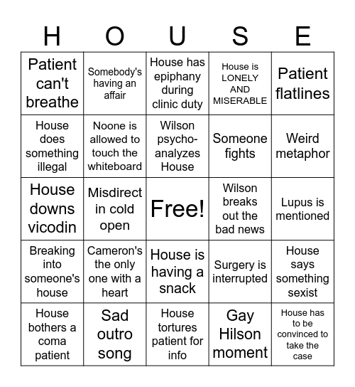 Дом мд Bingo Card