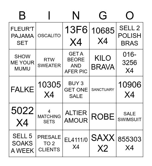 Bingo - Alexis Bingo Card