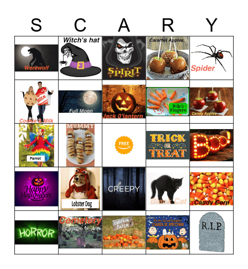Halloween Bingo Card