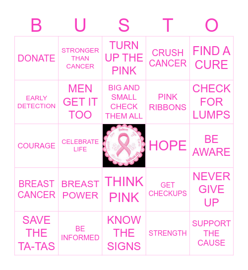 BREAST CANCER AWARENESS Bingo Card