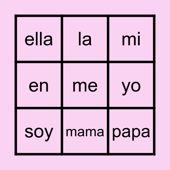 Lista 1 Bingo Card