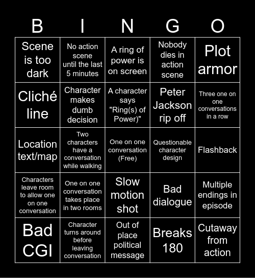 🅱ings of Power Bingo Card