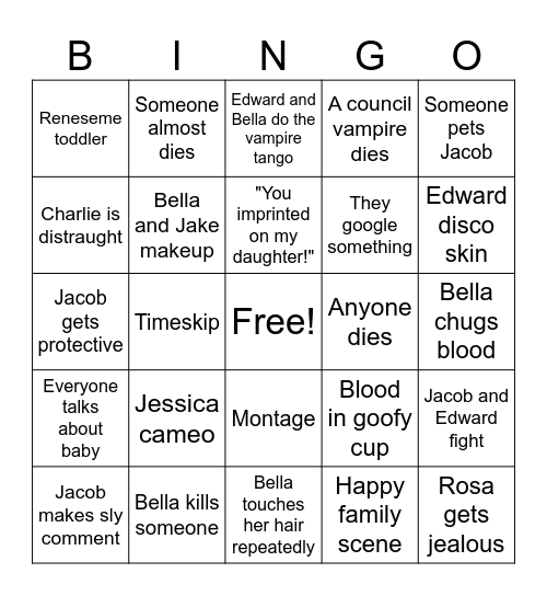 TWga4 Bingo Card