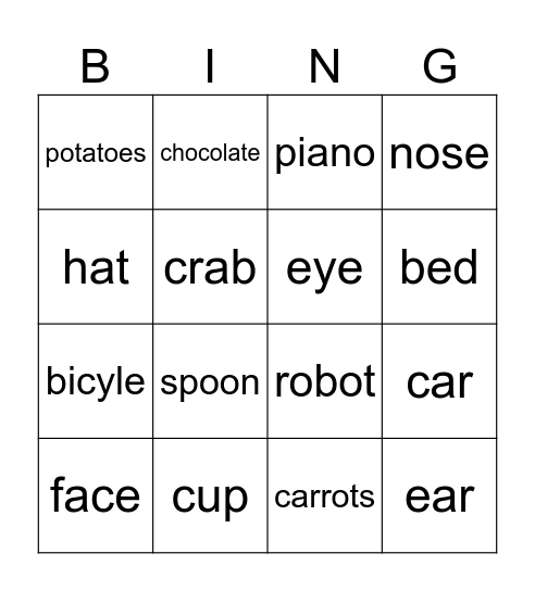 BINGO Card