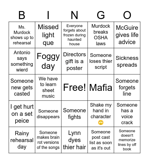 Frozen bingo 🫶 Bingo Card