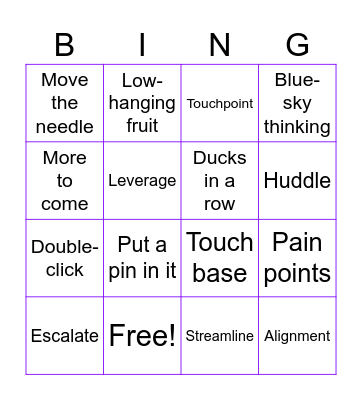 The Ultimate Corporate Bingo Card