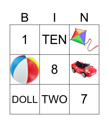 TOYS Bingo Card