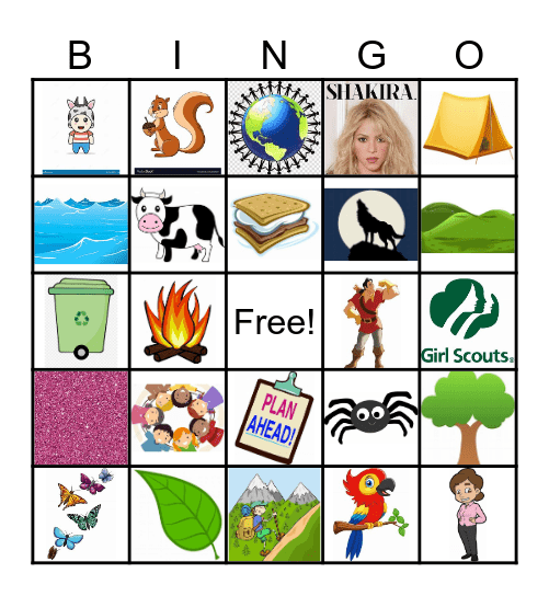 Leave No Trace Bingo Card