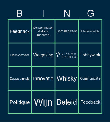Vinum Et Spiritus Bingo Card