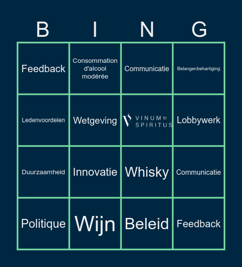 Vinum Et Spiritus Bingo Card