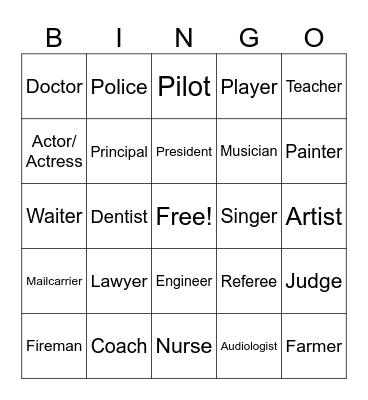 Work Bingo Card