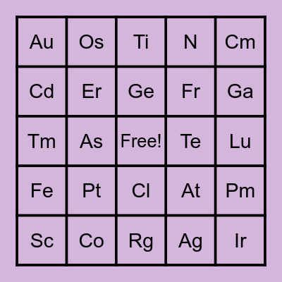 SCIENCE BINGO! Bingo Card