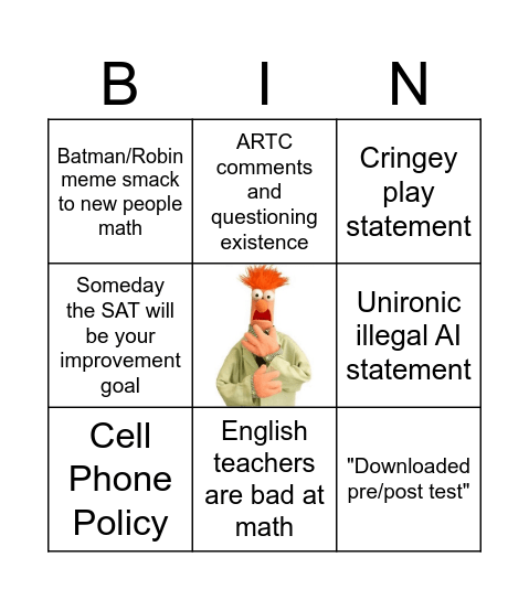 DPAS Mtg Bingo Card