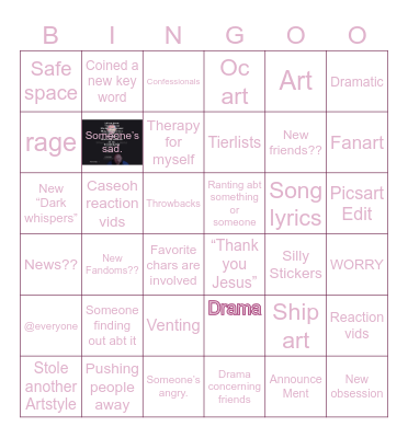 PERSONAL DISCORD BINGO Card