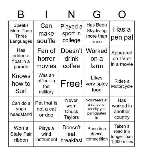 Cloud Endpoints Bingo Card