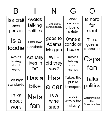 Love Is Blind Season 7 Bingo Card