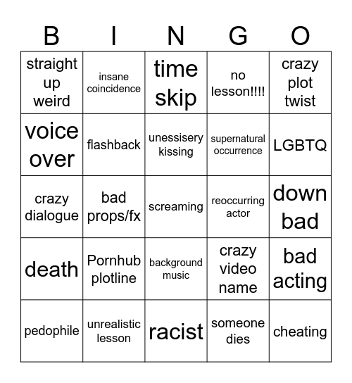 Tomorrows Teachings Bingo Card