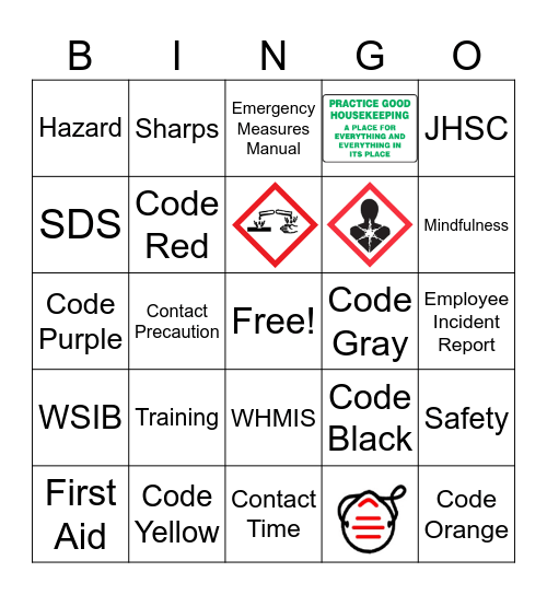 Linhaven Health & Safety Bingo Card