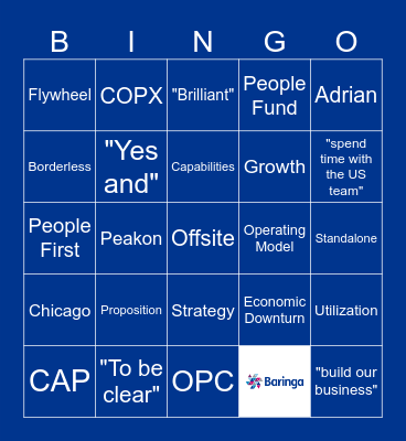 Capabilities Watch Party Bingo Card