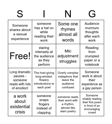 WORD UP! Bingo Card