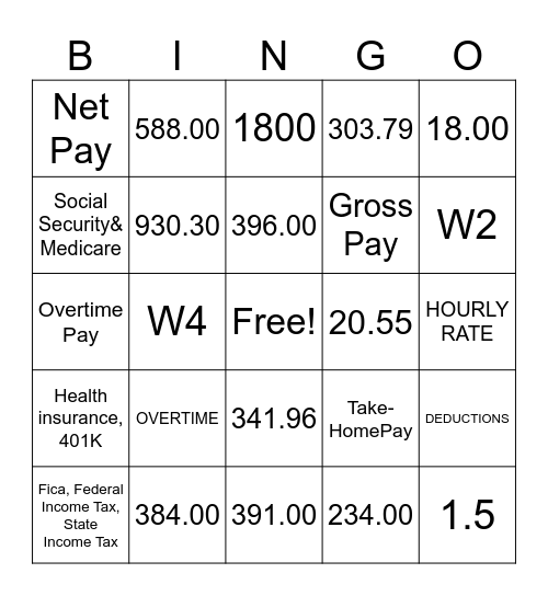 Financial Literacy- Class3 Bingo Card