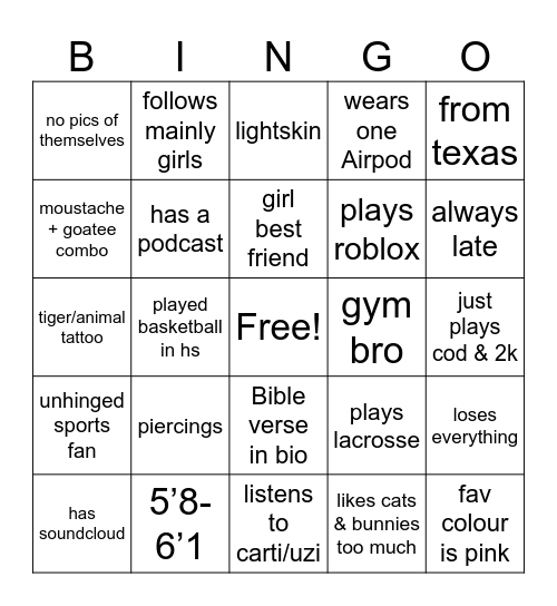 evil men Bingo Card