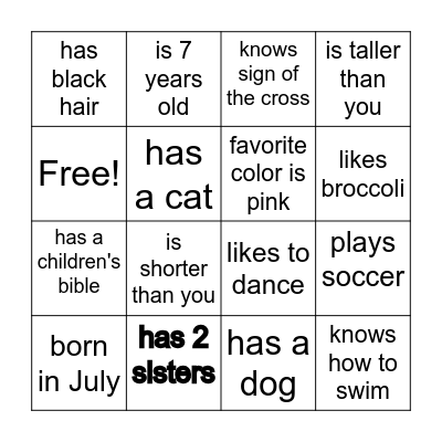 Find Someone Who... Bingo Card
