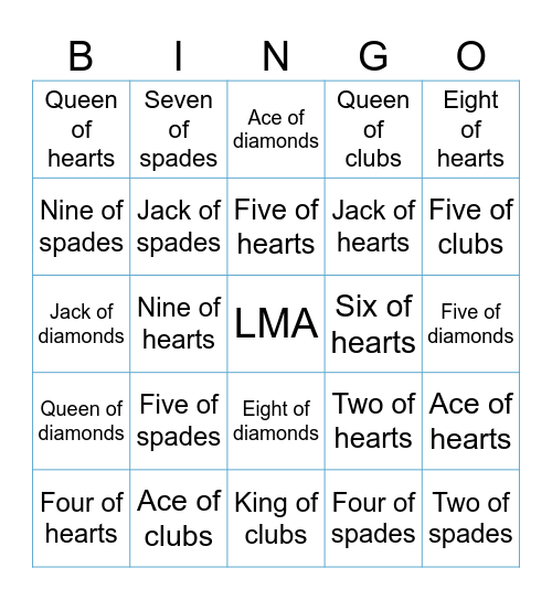 CARD BINGO Card