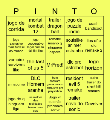 MrBingo Card