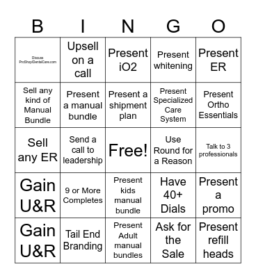 POH Team BINGO Card