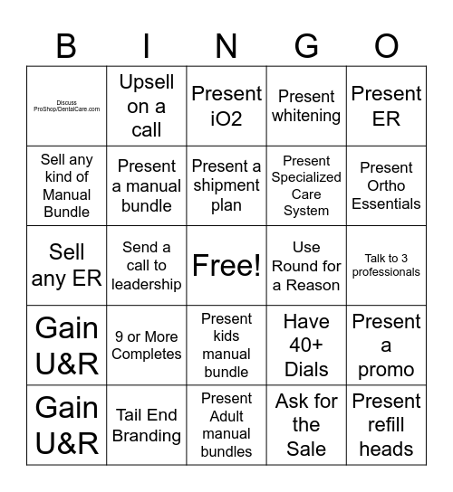 POH Team BINGO Card