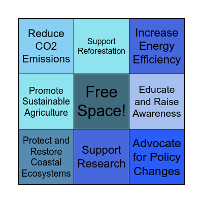 Ocean Acidification Solutions! Bingo Card