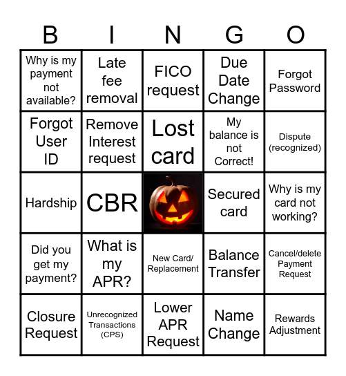 DS1 BINGO: Inquires/Request Bingo Card