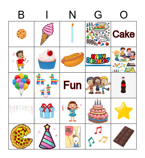 Birthday Bingo Card