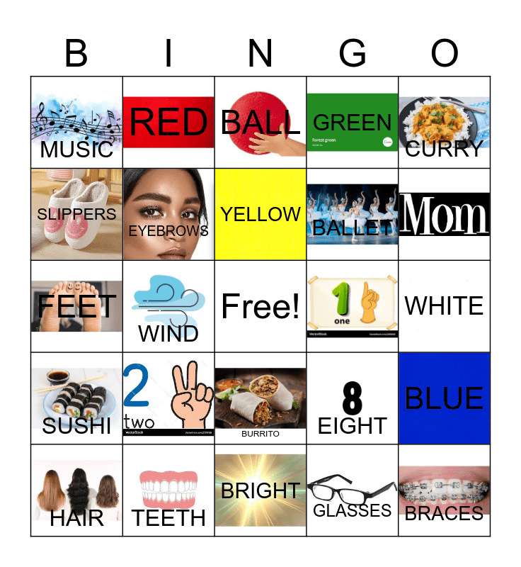 What I Like About Me! Bingo Card